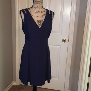 BCBG Navy Cocktail Dress